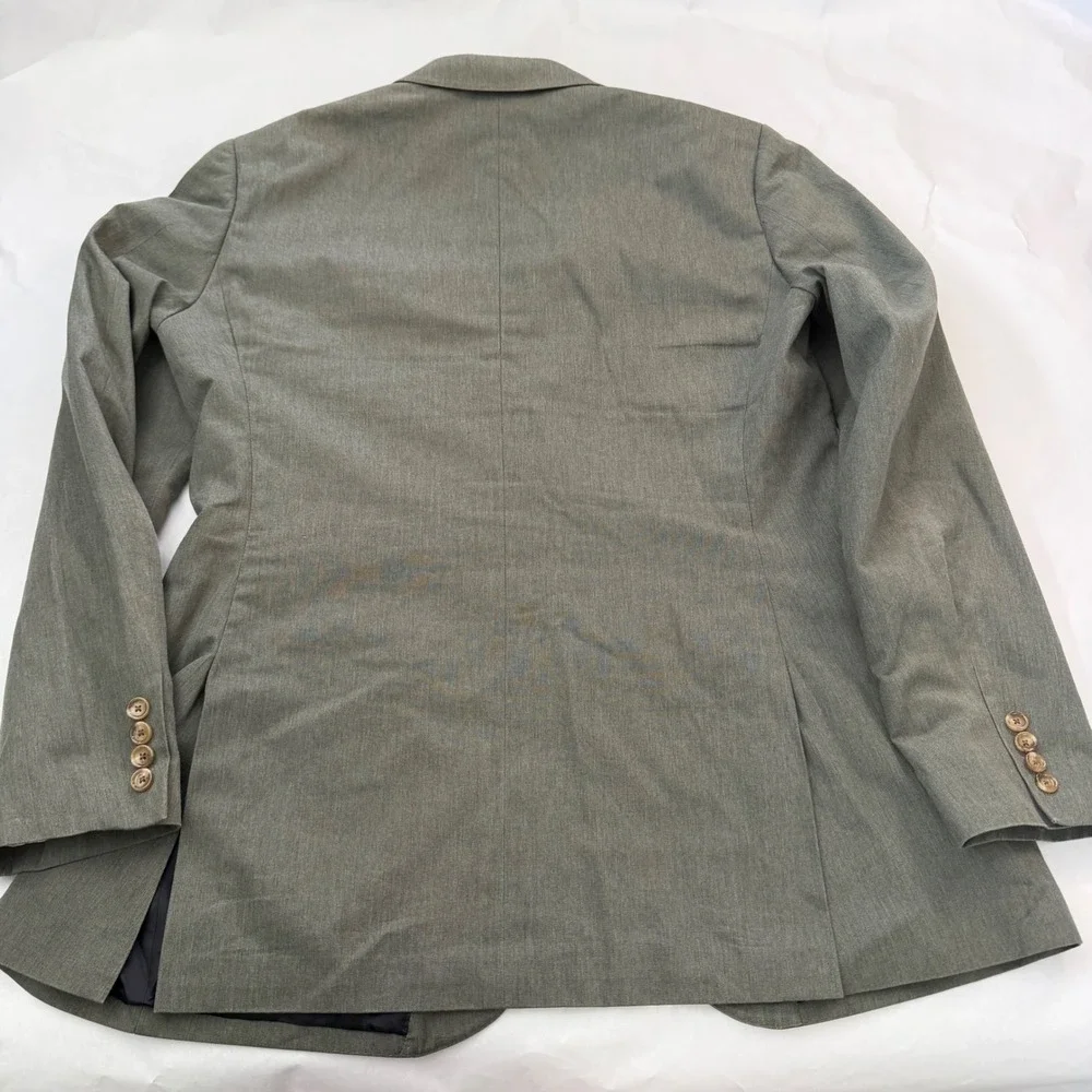 J Crew‎ Ludlow Mens Green Blazer Suit Jacket Sport Coat 44L
